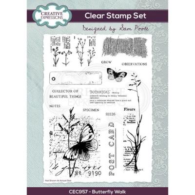 Creative Expressions Clear Stamps - Butterfly Walk